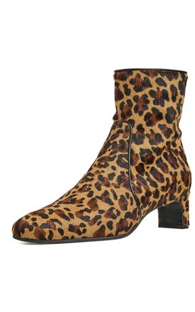 Aquatalia Womens Siella Fashion Boot, Leopard Haircalf, 4.5 UK