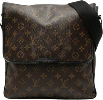 Louis Vuitton Pre-owned Cross Body Bags, female, Brown, Size: ONE SIZE Pre-owned Monogram Macassar Shoulder Bag