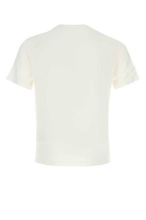 Prada Mens White Cotton T-Shirt Bianco Coea T-shirts And Polos