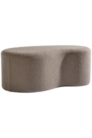 MID.YOU Mid.you Hocker, Hellbraun, Textil, Holzwerkstoff, 93x37x49 cm, Wohnzimmer, Sessel, Hocker & Hockerbänke, Sitzhocker