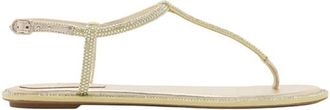 Rene Caovilla Diana Sandal - Dames - Sandalen - Wit - 41 EU - Leer - Schoenen