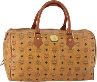 MCM Pre-owned Handbags, female, Brown, Size: ONE SIZE Pre-owned Handbag