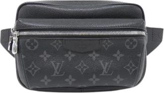 Louis Vuitton Pre-owned Taiga Rama Bumbag Outdoor Coated Canvas Waist Bag - Heren - Vintage Heuptassen - Zwart - ONE Size - Vintage