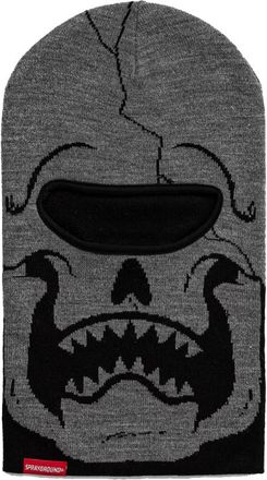 Sprayground Haaienbek Gebreide Ski Masker - Heren - Hoeden - Grijs - ONE Size - Accessoires