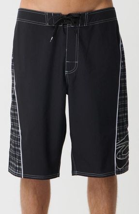 Rip Curl Mirage Archive Goth Board Shorts in Black/red at Nordstrom, Size 36