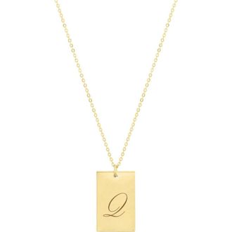 Set & Stones Stella Initial Necklace in Gold /Q at Nordstrom