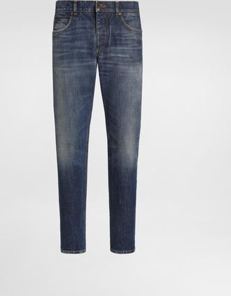 Dolce & Gabbana Denim Trousers - Man Denim Multi-colored 44