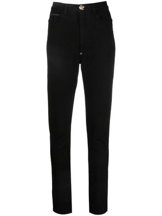 Philipp Plein high-rise super-skinny jeans - Black