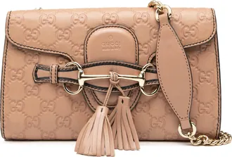 Gucci Tweedehands Kleine Guccissima Emily Crossbody