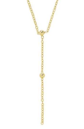 Sterling Forever Dotted Station Lariat Necklace in Gold at Nordstrom Rack