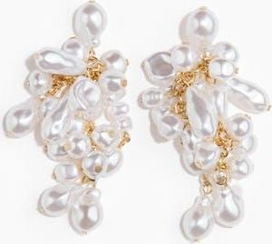 H&M Cluster Earrings in White at Nordstrom