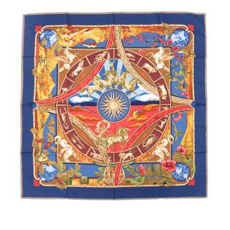Herm&egrave;s Pre-owned Hermes Rythmes du Monde Silk Scarf 90 Ladies 9KZZBXBLMZRGYLMJ