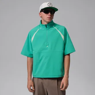 Nike Jordan Mens Jordan Dri-FIT Golf Wind Shirt in Green | IM7790-348