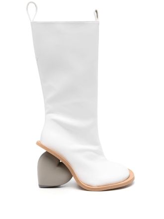 Yume Yume 110 mm Love laarzen - Wit