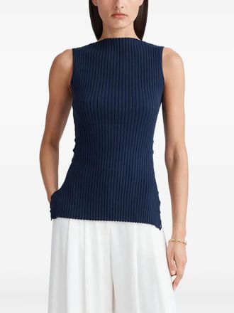 Anna Quan Rio ribbed top - Blue