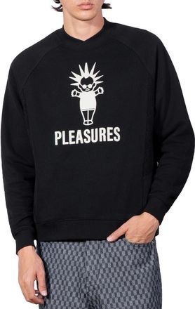 Pleasures Punk Baby Sweatshirt in Black at Nordstrom, Size X-Large