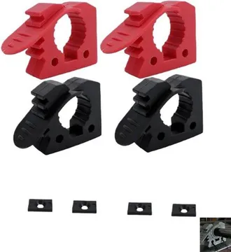 OEM Piezas, Soporte Para Pala, Abrazadera De Goma Antideslizante, Carros De Trabajo, Para Herramientas De 32-40 Mm, 7&times;5,5&times;2,2 Cm, Negro Y Rojo