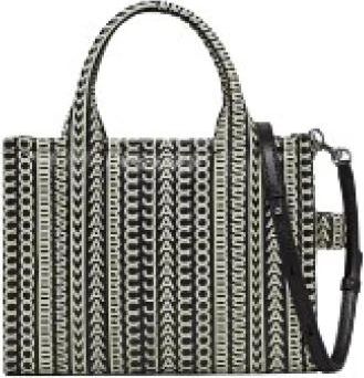 Marc Jacobs The Monogram Leather Small Tote - Dames - Shoppers - Zwart - ONE Size - Leer - Tassen