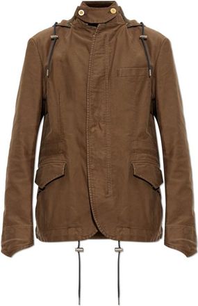sacai Chaqueta con capucha desmontable - Jackets - Hombre - Verde - L