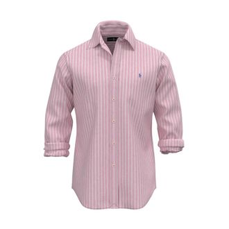Polo Ralph Lauren Heren, Overhemden, Roze, Maat: 2XL Linnen