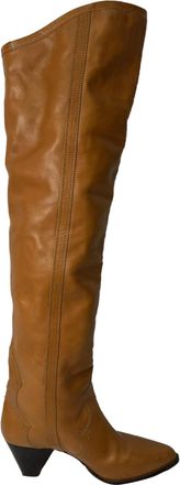 Isabel Marant Isabel Marant Pre-owned Womens Remko Over-The-Knee Boots in Brown Leather - Size EU 40