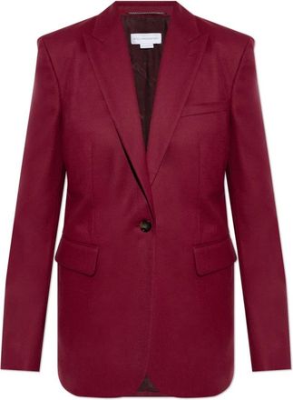 Stella McCartney Wollen blazer - Dames - Blazers - Rood - XS - Wol - Jassen