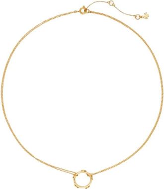 Tory Burch Accessoires, Dames, Geel, ONE Size, Icon Studs Circle Pendant