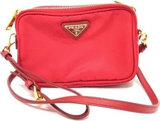 Prada Pre-owned Fabric prada-bags - Dames - Vintage Schoudertas - Rood - ONE Size - Vintage