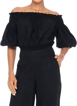 Sole Leah Off The Shoulder Top In Black