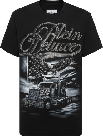 Philipp Plein Round Neck T-Shirt Plein Truck Stones
