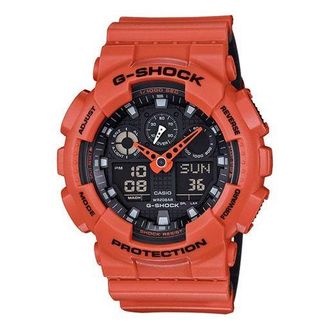 Casio G-Shock Analog-Digital Orange Red GA-100L-4A