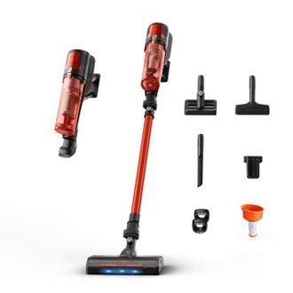 Rowenta Aspiradora Sin Cable Rowenta X-force 8.80 Rh1872 4-en-1 100 Aw Bater&iacute;a De Litio 60 Min Rojo
