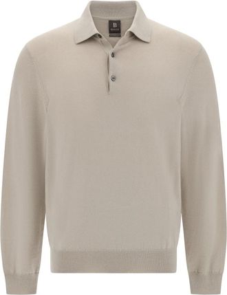 Boggi Milano Truien & Vesten, Heren, Beige, S, Wol, Merino wol polo