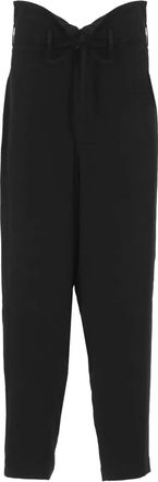 Yohji Yamamoto Pantaloni con coulisse - Nero