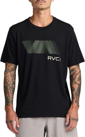Rvca VA Blur Performance Graphic T-Shirt in Black2 at Nordstrom, Size Xx-Large