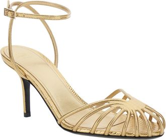 Alev&igrave; Womens Pumps Blake 75 Hf Metallic Leather Calf