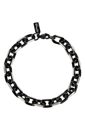 Ed Hardy Mens Rolo Chain Bracelet in Black at Nordstrom Rack