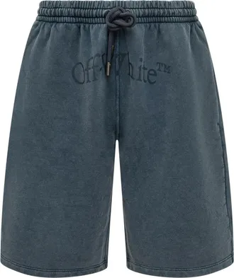 Off-white Blue Logo Shorts