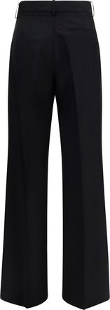 R&oacute;he Womens Pants Tailored Wool Black Fleece (ovis Aries) Trousers