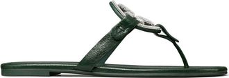 Tory Burch Miller Pavé leather sandals - women - Leather - 6 - Green