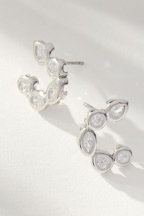 Maeve Mixed Crystal Half-Moon Earrings