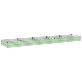 vidaXL Cama De Jard&iacute;n Elevada Verde Pastel 400 X 80 X 24 Cm Vidaxl