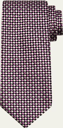 Charvet Mens Tricolor Basketweave Tie