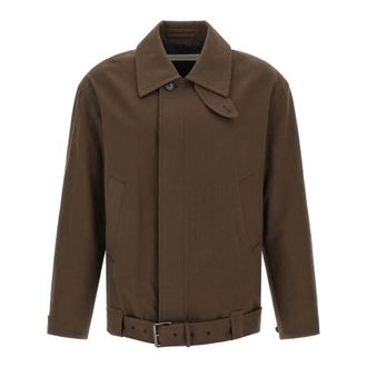 Dries Van Noten Jassen, Heren, Bruin, L, Katoen, Varrick Jas