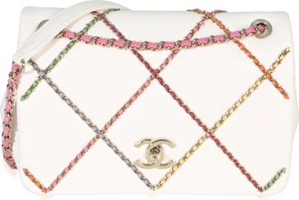 Chanel Lambskin Multicolor Chain Intertwined Small Flap Bag