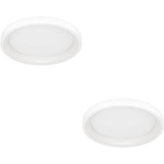 Loops 2 PACK Stylish Modern White Round Ceiling Light for Indoor Spaces