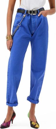 Versace Gender Inclusive Straight Leg Jeans in Sky Blue at Nordstrom, Size 27