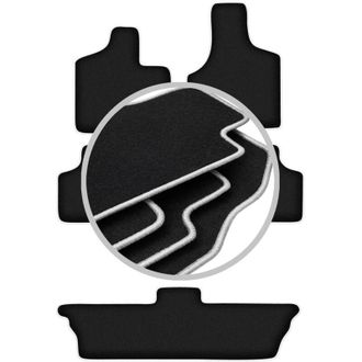 OEM Alfombrillas Carlux-silver Para Chrysler Grand Voyager Iii 7 Plazas (2001-2007)