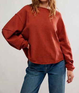 Free People Total Eclipse Tee In Spiced Rum