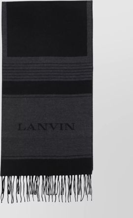 Lanvin squared logo 35x180 scarf
